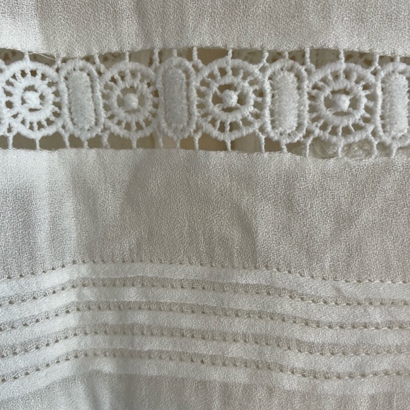 Persons Miriam Lace trim top cap sleeves preplum Ivory Size 1 - Picture 2 of 9